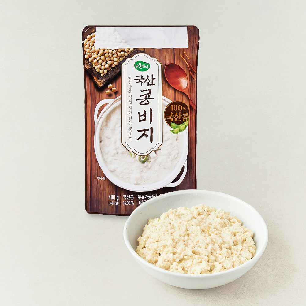 맑은물에 국산 콩비지