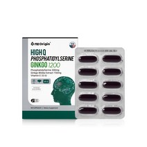 엔젯오리진 하이큐 포스파티딜세린 징코 1200(1 000mg X 60캡슐) 뇌영양제 인지기능개선, 1개, 60캡슐
