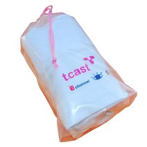 비닐쇼핑백 투명복주머니 18X26+4, 10장