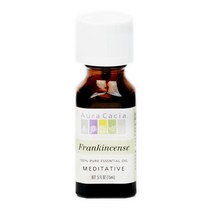 Aura Cacia 100% 퓨어 아로마테라피 에센셜 오일 메디테이티브 프랑킨센스, 15ml, 1개