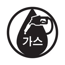 뭉키데코 주유구스티커, 블랙 엠블렘 가스, 2개