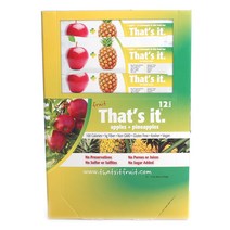댓츠잇 프루트 바 글루텐 프리 비건 12개입, 35g, Apple & Pineapple