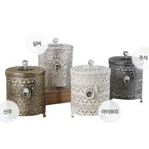 인투데코 원형휴지통, 아이보리, 1개, 1개