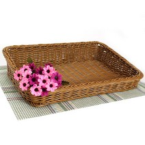 PP라탄바구니 경사직사각바구니, B-15-8-5CM