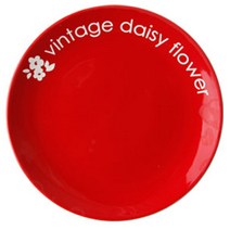 도호 디데이지 원형접시8, 레드