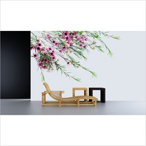 홈앤데코 왁스플라워디자인벽지3폭짜리1세트완제품, 190h4019003