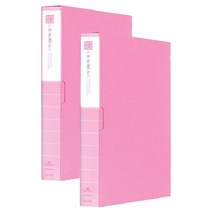 희망 A4 클리어 파일 60매입, 분홍, 2개