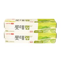 롯데랩(중) 25cm*50m x2, 2개