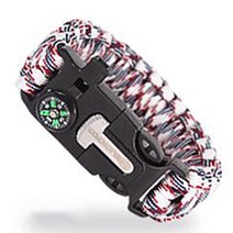 BUCK703 비상용 파라코드 생존팔찌, 화이트믹스, 1개