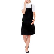 별가라 목걸이 앞치마, 블랙 (PO5002), 1개