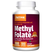 재로우 메틸 폴레이트 1000mcg 캡슐, 100개입, 1개, 100정