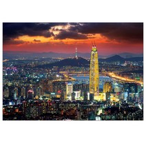 퍼즐코리아 서울 야경의 스카이라인 직소퍼즐 3144, 1000피스, 혼합 색상
