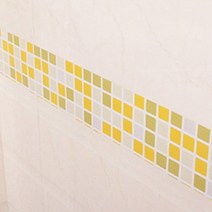 월드디자인 펄타일띠 시트지, 엘로우