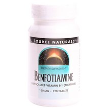 소스내츄럴스 벤포티아민 150mg 타블렛 글루텐 프리 무설탕, 120개입, 1개, 120정