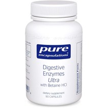 Pure Encapsulations 다이제스티브 엔자임 울트라 with 베타인 Hcl 캡슐, 90정, 1개