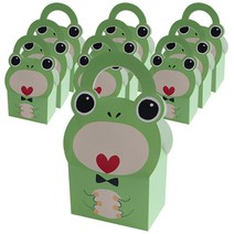 티나피크닉 귀여운 손잡이 동물상자 소, 개구리, 10개