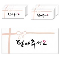 단비나인 캘리그라피 손글씨 용돈 봉투, 받아주세요, 10매입