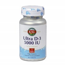 Kal 울트라 D-3 5000 IU 타블렛, 60개입, 1개