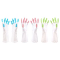 블럭마트 주방 고무장갑 랜덤 발송, 3개, 소(S), 랜덤발송