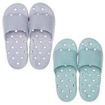 샤바스 굽높은 엠보 안전욕실화 바이올렛 + 블루, 1세트