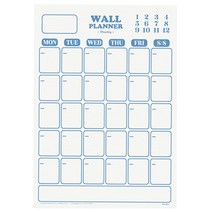 왈가닥스 볼디즘 월플래너 A4 패드, 블루