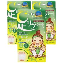 아시리라 풋 시트 릴랙스 발패치 쑥향, 3개, 30매입
