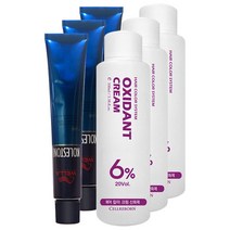 웰라 뉴콜레스톤 퍼펙트 퓨어컬러 염색제 80g + 산화제 100ml, 매트 8/2, 3세트