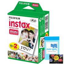 인스탁스 미니필름 20매 + 1단 앨범 + 기름종이 25매 랜덤 발송, 3종, 1세트