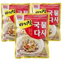 화미 바지락 국물 다시, 1kg, 3개