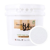 [기타브랜드] [이오세라믹] 바르는 천연 황토벽지 화이트 10L