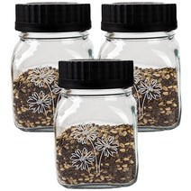 SIMAX 내열 Square Canister 양념통세트 500ml Whie Flower, 3개, 단품