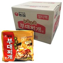 농심 보글보글 부대찌개면 멀티팩 127 g, 32개