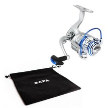 싸파 12볼 스피닝 릴 AL-2000 + 파우치 SRP-b01, 혼합색상