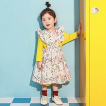 고잉키즈 여아용 플라워프릴원피스