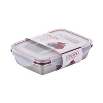 스텐락 클래식 직사각 6-1호 (1000ml) 스텐밀폐용기, 상품선택