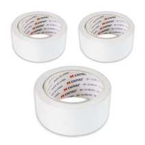엠파이어 산업용 양면테이프 48mm x 20m, 화이트, 3개입