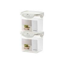 락앤락 스테커블 직사각 850ml 2P, 2개, 용기2개