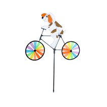 파티쇼 정원용 바람개비 자전거타는강아지, 혼합 색상, 1개입
