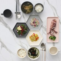 쓰임 마리벨 모던 2인 홈식기세트 12p, 1세트, 식기 6종