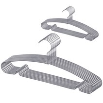 코멧 코팅 논슬립 옷걸이, 그레이, 20개