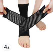 바디공식 더블압박 3중밴드 발목보호대, 4개