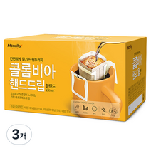 맥널티 콜롬비아 핸드드립 블렌드 드립백커피, 8g, 24개입, 3개