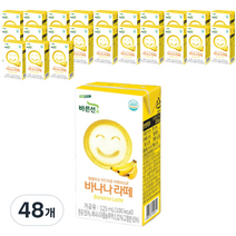 풀무원 풀스키친 바나나라떼 우유, 48개, 125ml