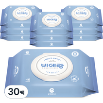 앙블랑 비데랑 패밀리 비데티슈 캡형, 46매, 30팩