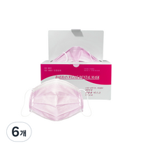 대한위재 덴탈마스크 성인용 핑크, 50개, 6개