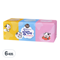 샤워메이트 말랑카우 버블 배쓰밤 3종 세트, 80g, 6세트