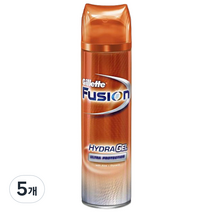 질레트 퓨전 하이드라 울트라 프로텍션 쉐이빙젤, 195g, 5개