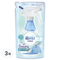 페브리즈 섬유탈취제 보충형, 320ml, 3개, 실내건조 프레시 클린향