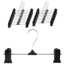 코멧 홈 심플 치마바지걸이, 20개입, 블랙