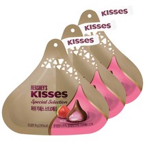 허쉬 키세스 스페셜 셀렉션 스트로베리 초콜릿, 3개, 36g